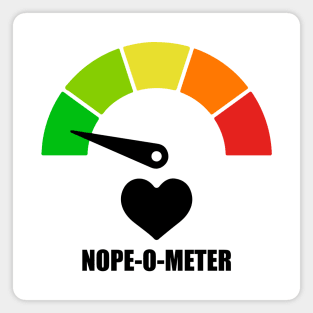 Meter Series - NOPE-O-METER 2 - NOPE ICONS - Gauge Level 1 - Lovely - 1A Magnet